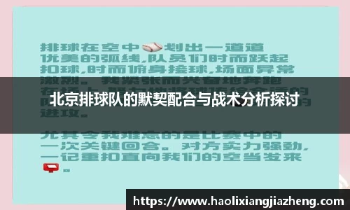 北京排球队的默契配合与战术分析探讨